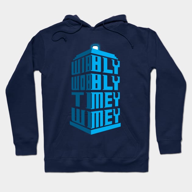 Wibbly wobbly Hoodie by d4n13ldesigns